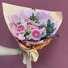 Букет из роз и гербер 