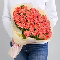 21 кустовая Роза в упаковке 