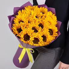 Яркие Подсолнухи в упаковке 15 шт