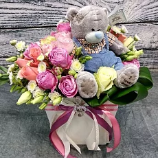 Букет нежное признание “С мишкой”