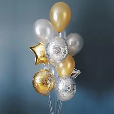 Фонтан из шаров "Строго и красиво"