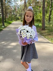 Коробка с хризантемой Бакарди