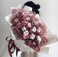 Гипсофила и хлопок