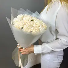 Букет живых цветов из 15 гвоздик