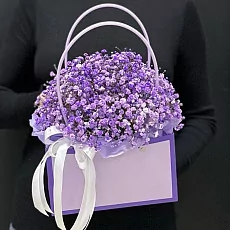 Лавандовая гипсофила в сумке 