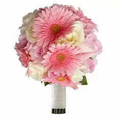 Букет невесты из гербер и роз