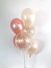 Фонтан из шаров "Ванильный сироп" 6 шт.