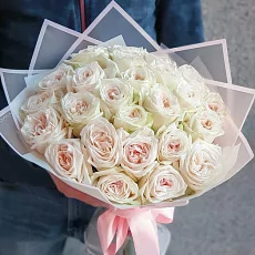 Розы пионовидные White Ohara 25 шт