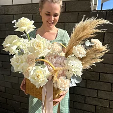 Корзина большая “Осенняя композиция”