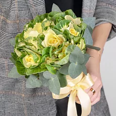 Букет невесты из 7 белых брассик