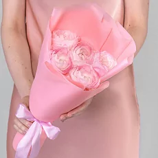 Букет из Розовых Ранункулюсов 5 шт