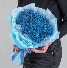 Букет из 9 Синих Гипсофил