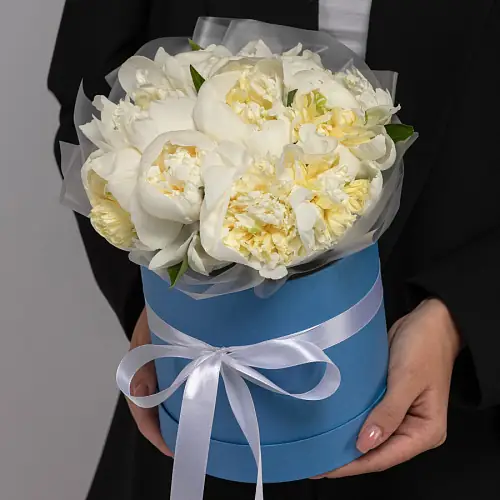 Белые Пионы в упаковке