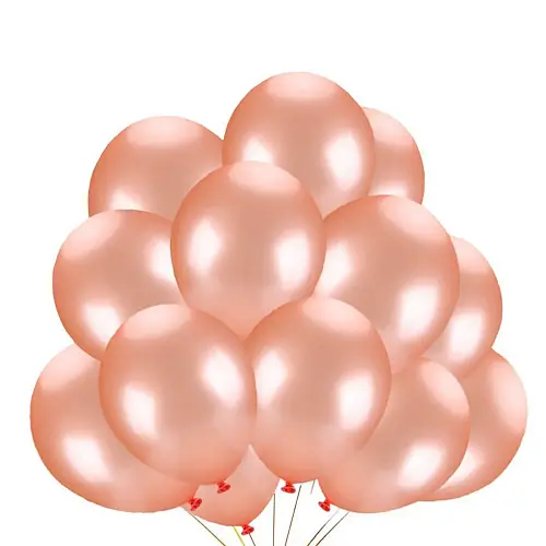 Облако из шаров Металлик Rose Gold, 10 шт.