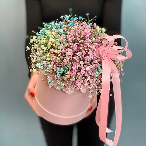 Коробка с гипсофилой 