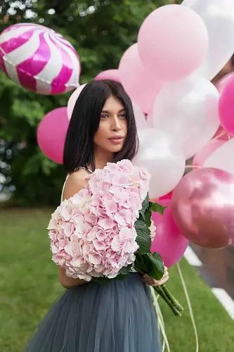 5 Гортензий Розовых