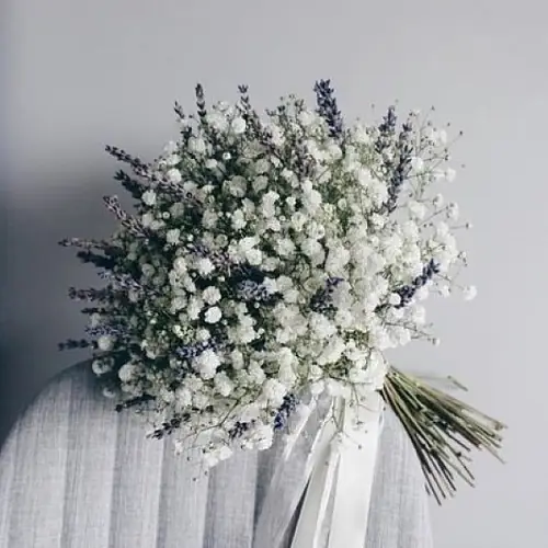 Гипсофила с лавандой для невесты