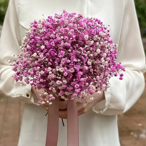 Свадебная розовая гипсофила