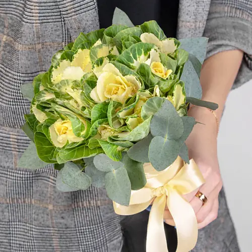 Букет невесты из 7 белых брассик