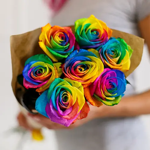 7 Радужных Роз