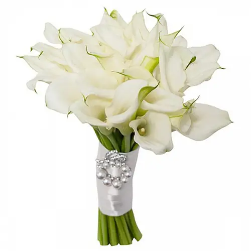 Свадебная композиция со снежными каллами