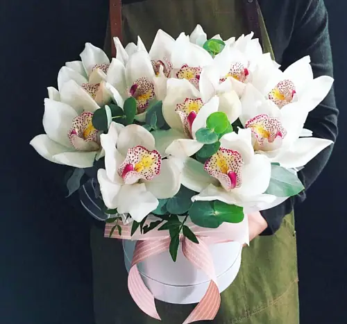 "Белая Орхидея" в коробке