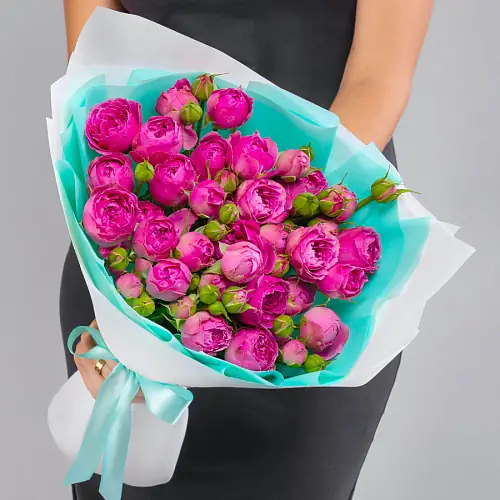 Пионовидная Роза Мисти Баблс 9шт