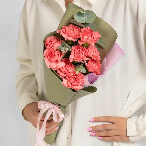 9 Розовых Гвоздик