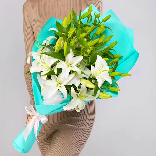 Букет из 5 лилий 